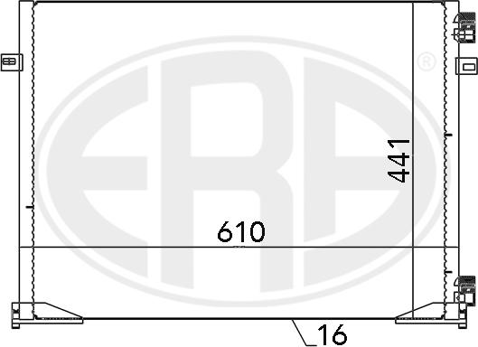 ERA 667096 - Кондензатор, климатизация vvparts.bg