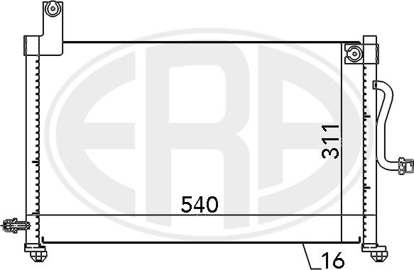 ERA 667097 - Кондензатор, климатизация vvparts.bg