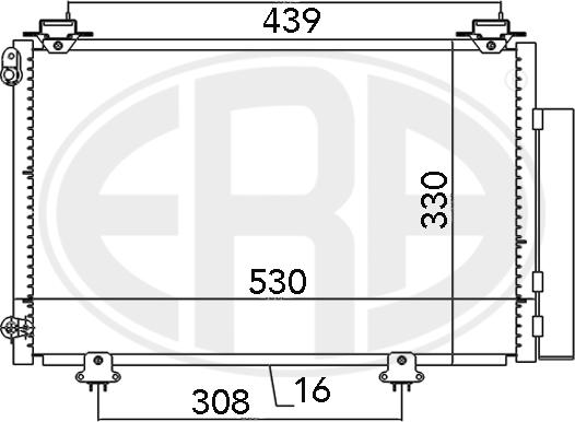 ERA 667041 - Кондензатор, климатизация vvparts.bg