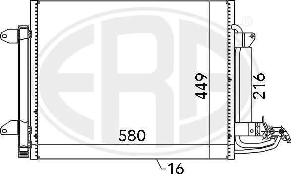 ERA 667054 - Кондензатор, климатизация vvparts.bg