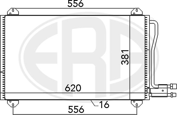 ERA 667055 - Кондензатор, климатизация vvparts.bg