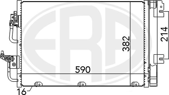 ERA 667056 - Кондензатор, климатизация vvparts.bg