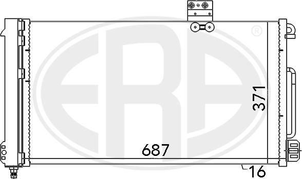 ERA 667050 - Кондензатор, климатизация vvparts.bg