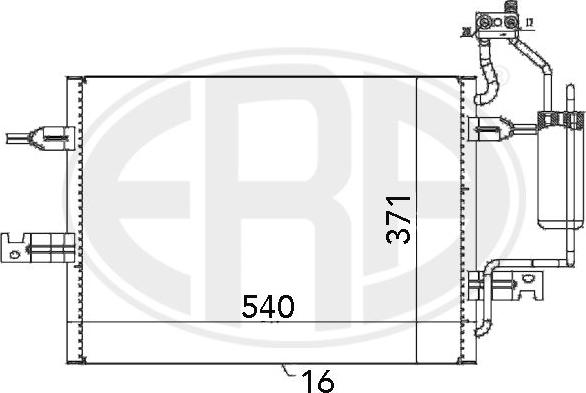 ERA 667058 - Кондензатор, климатизация vvparts.bg