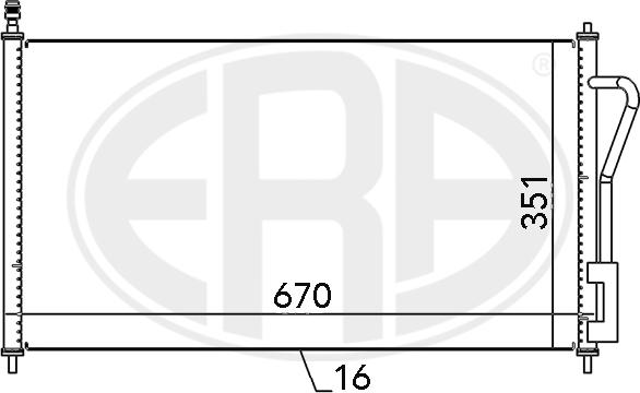 ERA 667065 - Кондензатор, климатизация vvparts.bg