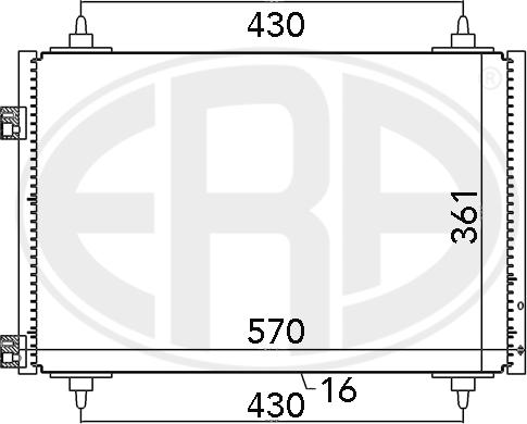 ERA 667068 - Кондензатор, климатизация vvparts.bg