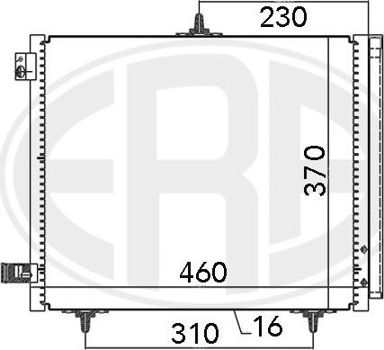 ERA 667009 - Кондензатор, климатизация vvparts.bg