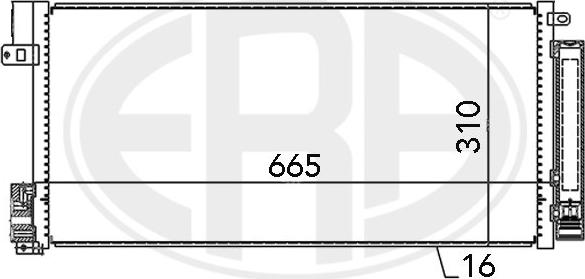 ERA 667004 - Кондензатор, климатизация vvparts.bg