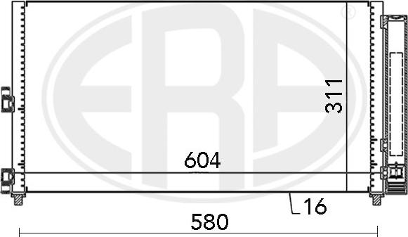 ERA 667000 - Кондензатор, климатизация vvparts.bg