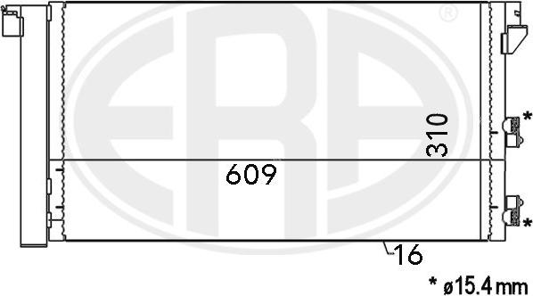 ERA 667001 - Кондензатор, климатизация vvparts.bg