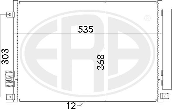 ERA 667008 - Кондензатор, климатизация vvparts.bg