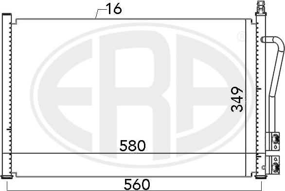 ERA 667007 - Кондензатор, климатизация vvparts.bg