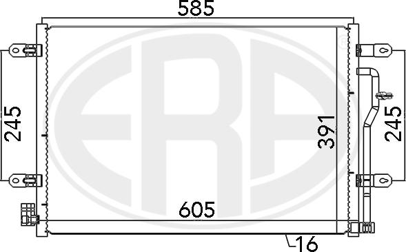 ERA 667089 - Кондензатор, климатизация vvparts.bg