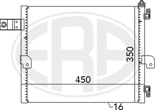 ERA 667088 - Кондензатор, климатизация vvparts.bg