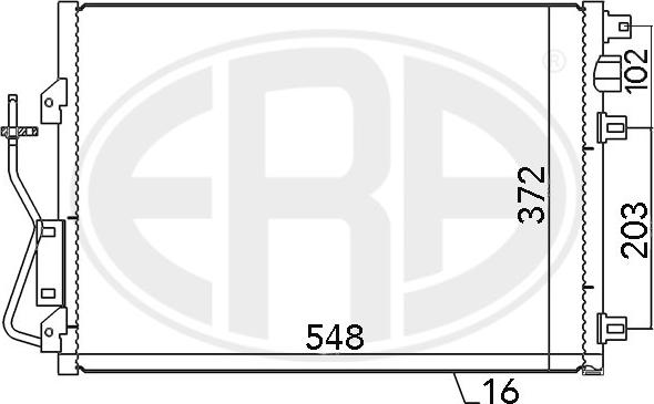 ERA 667038 - Кондензатор, климатизация vvparts.bg