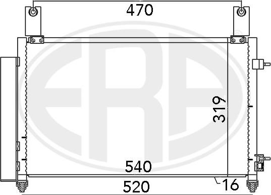 ERA 667032 - Кондензатор, климатизация vvparts.bg