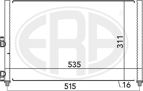 ERA 667024 - Кондензатор, климатизация vvparts.bg