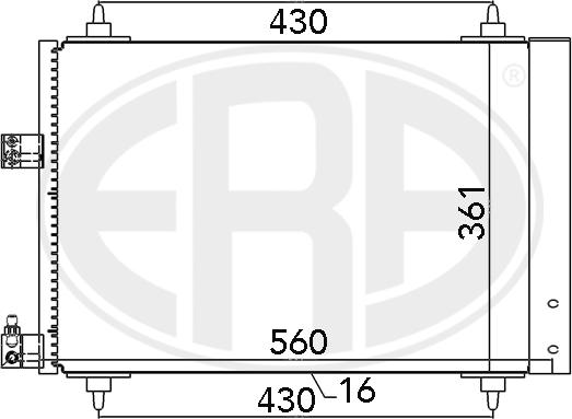 ERA 667020 - Кондензатор, климатизация vvparts.bg