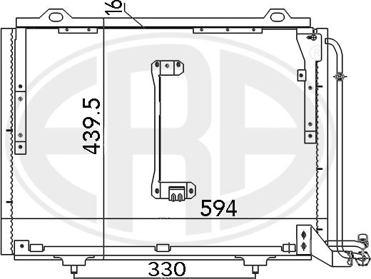 ERA 667145 - Кондензатор, климатизация vvparts.bg