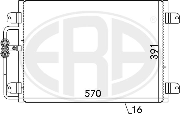 ERA 667143 - Кондензатор, климатизация vvparts.bg