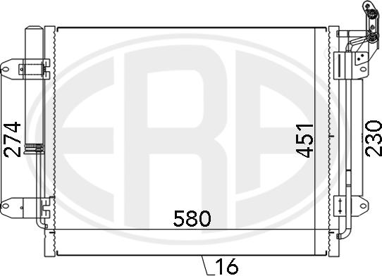 ERA 667142 - Кондензатор, климатизация vvparts.bg