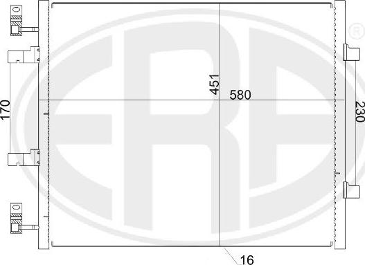 ERA 667156 - Кондензатор, климатизация vvparts.bg