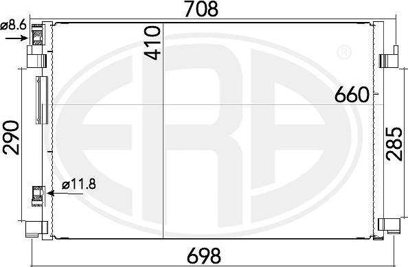 ERA 667165 - Кондензатор, климатизация vvparts.bg