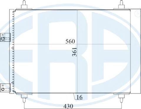 ERA 667160 - Кондензатор, климатизация vvparts.bg