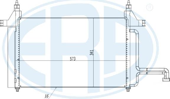 ERA 667168 - Кондензатор, климатизация vvparts.bg