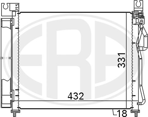 ERA 667119 - Кондензатор, климатизация vvparts.bg