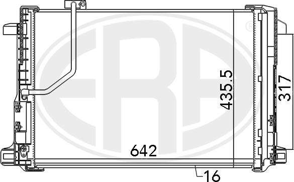 ERA 667111 - Кондензатор, климатизация vvparts.bg