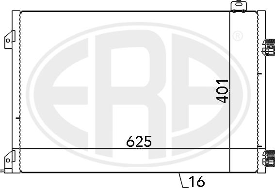 ERA 667131 - Кондензатор, климатизация vvparts.bg