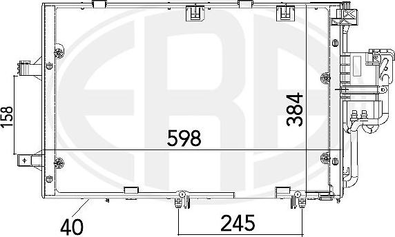 ERA 667129 - Кондензатор, климатизация vvparts.bg