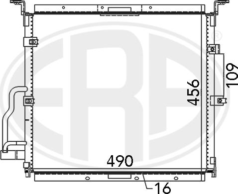 ERA 667125 - Кондензатор, климатизация vvparts.bg