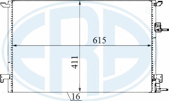 ERA 667177 - Кондензатор, климатизация vvparts.bg