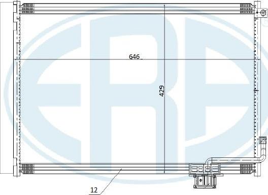 ERA 667263 - Кондензатор, климатизация vvparts.bg