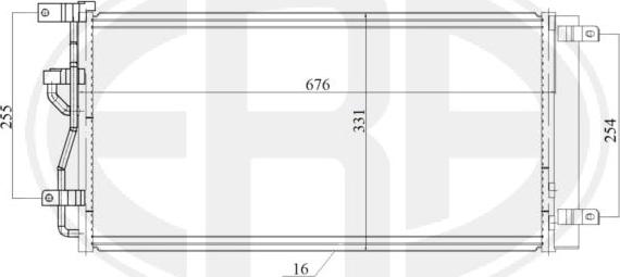 ERA 667200 - Кондензатор, климатизация vvparts.bg