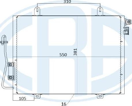 ERA 667214 - Кондензатор, климатизация vvparts.bg