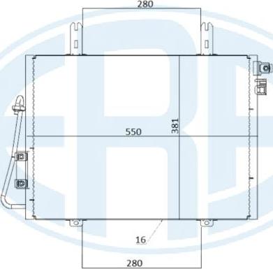 ERA 667211 - Кондензатор, климатизация vvparts.bg