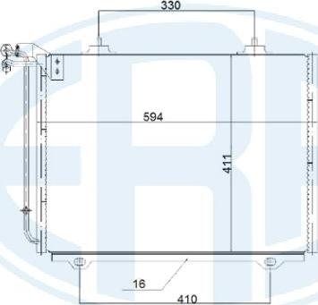 ERA 667239 - Кондензатор, климатизация vvparts.bg