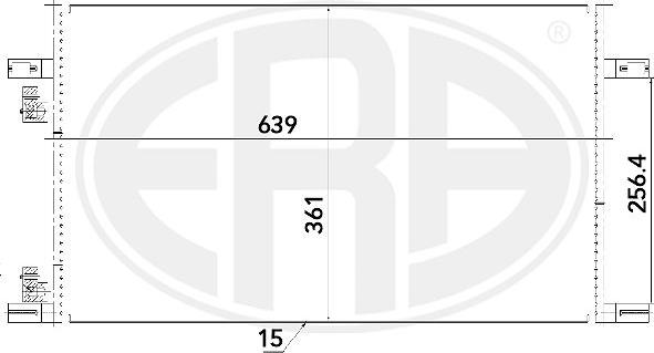 ERA 667235 - Кондензатор, климатизация vvparts.bg