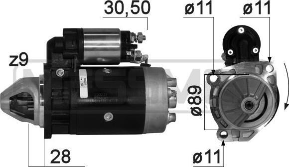 ERA 11640 - Стартер vvparts.bg