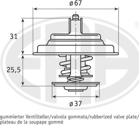 ERA 350327A - Термостат, охладителна течност vvparts.bg