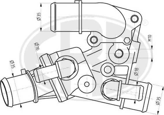 ERA 350250 - Термостат, охладителна течност vvparts.bg