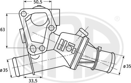 ERA 350260 - Термостат, охладителна течност vvparts.bg