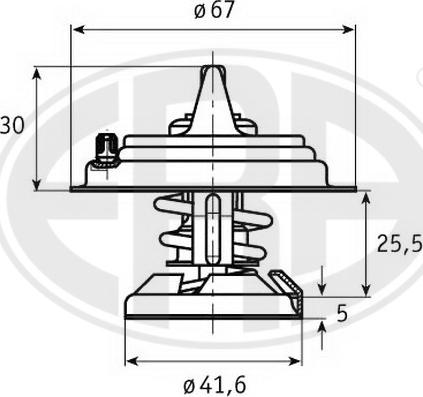 ERA 350216 - Термостат, охладителна течност vvparts.bg