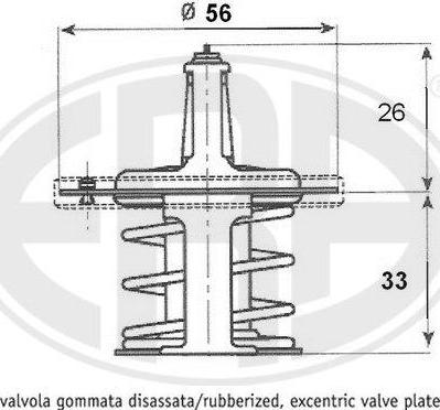 ERA 350280A - Термостат, охладителна течност vvparts.bg