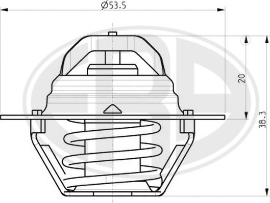 ERA 350281 - Термостат, охладителна течност vvparts.bg