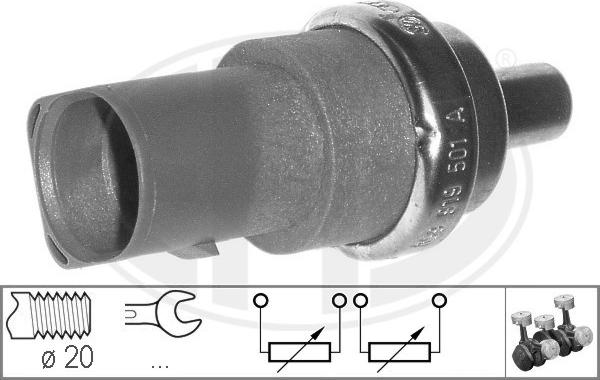 ERA 330496 - Датчик, температура на охладителната течност vvparts.bg