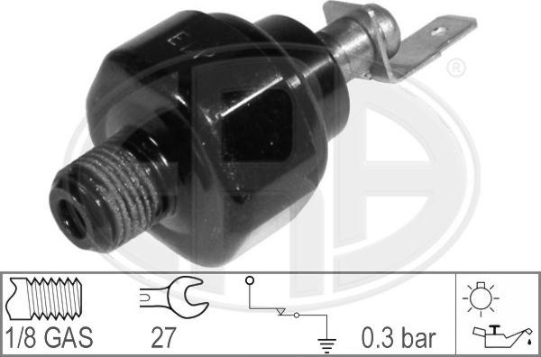 ERA 330009 - Датчик, налягане на маслото vvparts.bg